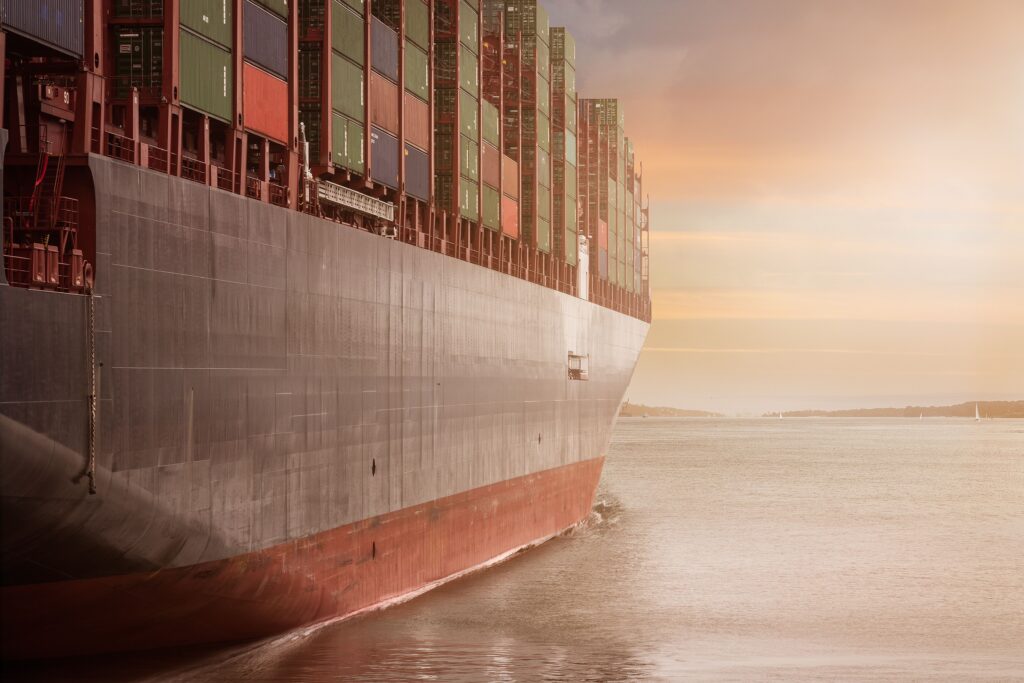 A port with boats as a metaphor for trade networks, community, and growth through relationships