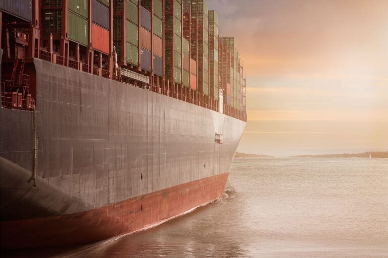 A port with boats as a metaphor for trade networks, community, and growth through relationships